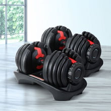 Zeke 24kg Adjustable Dumbbells (Set of 2)
